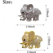 2 stuks Auto Diamond Elephant Auto Airconditioning Outlet Clip Decoratieve Auto Luchtrooster Clip Charm, Bling Auto Accessoires, Auto Interieur Decoratie Charm, Leuke Auto Decor