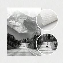 Set Of 3 Black And White Mountain Prints, Nature Wall Arts, Forest Prints, Canvas Posters, Modern Wall Decor, Spring Decor, Indoor Decor, Artwork For Living Room, Bedroom, Home Office, Kitchen, Bar, Cafe, Hallway, Home And Room Decoration, Unframed Gifts Birthday Graduation