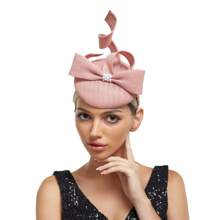 1 pieza Sombrero tipo fascinador de estilo Kentucky Derby de primavera para mujer, accesorio plegable para el cabello para boda, fiesta de té, cóctel, regreso a clases, sombreros pequeños, mini fascinador, mini sombrero de copa, mini gorra, accesorios para rave, regalos