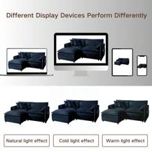 Oversized Chenille Oversized Accent Chair Set Of 2 Comfy Single Sofa Chair With Large Seat Modern Armchair Reading Chairs For Bedroom Living Room Blue