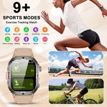 Hot New Product: A Men's And Women's Silicone Strap Sports Smartwatch, Capable Of Making/Answering Calls, Counting Steps, Tracking Calories, Distance, Multiple Sports Modes, Alarm Clock, Call Information Reminder, Multi-Functional Sports Smartwatch, 2.01 Inch Full Screen Touch Suitable For Android And IOS Systems, Fashionable Gift For Men/Girlfriends
