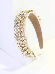 1件装女士几何图案宫廷风水晶（玻璃）装饰3D发箍 - 彩色 - 查看 7