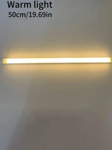 1 szt. Długie światło szafkowe, światło z czujnikiem LED, ciepłe światło, regulowane, ładowane przez USB, odpowiednie do sypialni, salonu, kuchni, garderoby, korytarza, łatwa instalacja, energooszczędne, miękkie oświetlenie, światło nocne