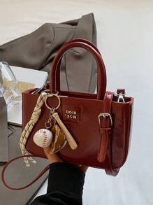 Fashionable Solid Color Simple Versatile Shoulder Bag Classic Popular Niche Design Handbag Elegant Adjustable Shoulder Strap Crossbody Bag, Suitable For Daily Travel Commuting Work Shopping Dating.