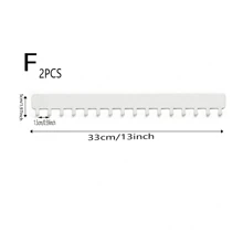 1pc Black/White Wall-Mounted Jewelry Organizer Necklace Display Rack, Multifunctional Jewelry And Accessory Storage Holder