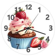 Wedding Cupcake, Bedroom Wall Clock, Study Room Decor, Bathroom Decor And Accessories, Gift For Her Gift Idea Couple
