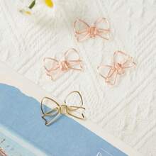 10PCS/24PCS/50PCS Butterfly Paper Clips, Fixed Book Paper Clips, Creative Design, Minimalist Learning Gifts, Stationery, Multiple Options Suitable For Organizing Office Stationery And Daily Office Decoration Paper, Mother's Day Gifts, And Perfect Holiday Gifts,Back To School,School Supplies