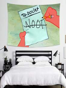 1 件待办事项清单 Bool Flag 趣味挂毯 涤纶时尚壁毯 适合大学宿舍客厅家居装饰美学艺术挂毯 理想节日礼物