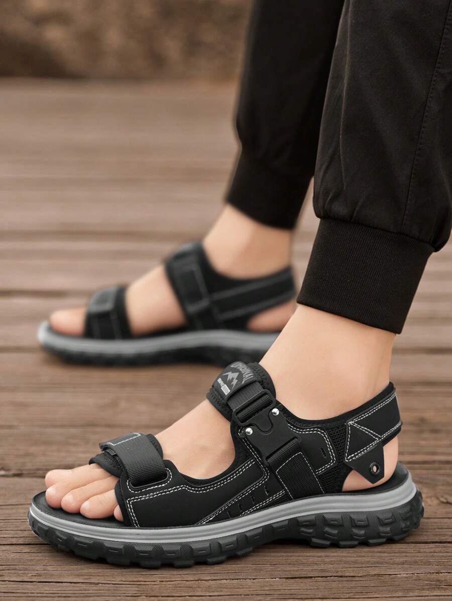 New Summer Men Shoes Sandals, Comfortable Breathable Sports Shoes Beach Shoes, Indoor/Outdoor Double Use Anti-Slip Soft Bottom Slippers