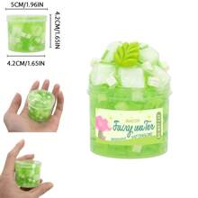 70ml Kit de Geleia em Cubo Crocante e Transparente - Geleia Fofa, Perfumada, Elástica e Não Grudenta com Folha, Brinquedos Granel para Prêmios de Crianças, Perfeito para Presente de Natal e Lembrancinhas de Festa