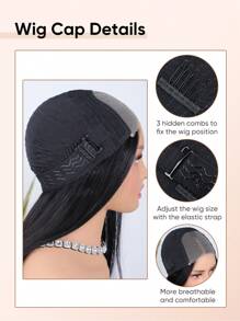 jessie's wig 预切 4x4 蕾丝波浪层剪无胶假发真人头发佩戴和使用无胶假发 180% 密度 100% 真人头发 16-26 英寸 - SNatural - 查看 7