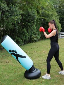 1 pieza Columna de fitness inflable gruesa para adultos, bolsa de arena volteable para exteriores, saco de boxeo relleno de aire para interiores - Multicolor - Ver 15