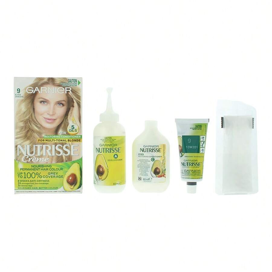 Garnier Nutrisse Creme 9.0 Light Blonde Hair Colour 200g - Light Blonde - View 1