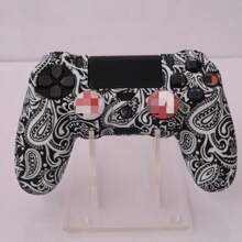 1 pieza Funda para control de PS4, diseño impreso por transferencia de agua, antipolvo, antideslizante, antirrayas, regalo perfecto