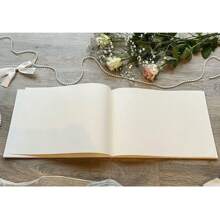 Personalized Wedding Guestbook, Minimalist Engagement Banquet Guestbook, Elegant Wedding Photo Album, Bridal Gift, Summer Vacation. - White - View 3