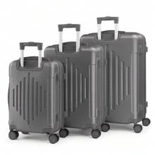 SUNROAD 3 Piece Travel Suitcase With Corner Protectors, 20/24/28 Inch, Durable Hard Shell, 360 Degree Spinner Wheels, Multifunctional, Large Capacity, Lightweight, Fashionable Multicolor - 3 in 1深灰色 - 查看 3