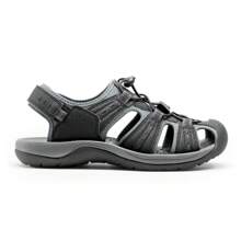 Men's Support Sandals Outdoor Hiking Sandals Closed Toe Athletic Lightweight Walking Comfortable Sandals Water Shoes - 深灰色 - 查看 1