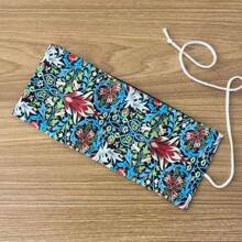 1pc Vibrant Floral & Plants Tarot Wrap Pouch Bag Jewelry Storage Bag Tarot Tablecloth Altar Cloth Oracle Angel Card Rune Wrap Pouch Bag Divination Witchcraft Astrology Supplies