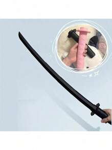 1pc Extendable Samurai Sword 3D Printed Creative Model, Extendable Toy Sword, Stress Relief Fidget Toy, Party Favor And Gift - Multicolor - View 8