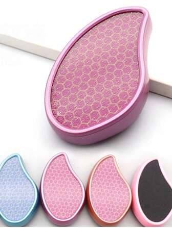 High Quality Nano Glass Heel Scraper Feet Shower Foot Scrubber Pedicure Dead Skin Remover Shower Care CrystalTreat Hair Tools 1pc