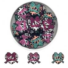 Set de 9 piezas de cuentas de silicona de colores variados para manualidades de bolsos/teléfonos/pulseras/collares/llaveros, serie para el Día de la Madre