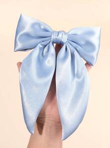 1pc/3pcs White Solid Color Bows Hair Clips For Girls,Ribbon White Alligator Clips Hair Bow Clips For Girls,Fashion Hair Accessories For Girls Party Gifts