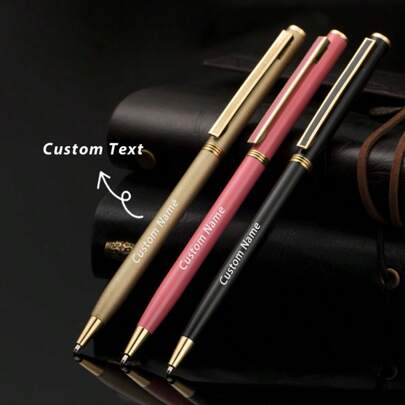 1/10 Bolígrafos personalizados, texto personalizable, recambio reemplazable, varios colores disponibles, regalo único para mujeres/hombres, recuerdo de boda personalizado, regalo para maestros, regalo de invitados, suministros de oficina, regalo para amigos, familia, niños, estudiantes, empleados, clientes, adecuado para Navidad, Día del Maestro, Graduación, Boda, Aniversario, Vuelta al Colegio, Multifuncional, Ornamental, Reutilizable, Moderno, Colorido, Lindo, Vintage, Dibujos animados, Kawaii, Personalizado, Único, Personalizado, Trabajadores, Clientes, Estudiantes, Para negocios/trabajo/oficina, Para la escuela, Otoño acogedor del desierto, Decoración de oficina