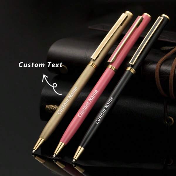 1/10 Bolígrafos personalizados, texto personalizable, recambio reemplazable, varios colores disponibles, regalo único para mujeres/hombres, recuerdo de boda personalizado, regalo para maestros, regalo de invitados, artículos de oficina, regalo para amigos, familia, jóvenes, estudiantes, empleados, clientes, adecuado para Navidad, Día del Maestro, graduación, boda, aniversario, vuelta al colegio, ornamental, reutilizable, moderno, colorido, lindo, vintage, de dibujos animados, Kawaii, personalizado, único, para trabajadores, clientes, estudiantes, para negocios/trabajo/oficina, para la escuela, estudiantes de primer año, estudiantes de segundo año, estudiantes de cursos inferiores