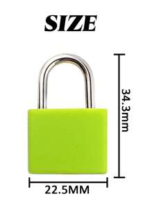 Luggage Lock Padlock, Color Plastic Shell Lock Zinc Alloy Small Lock, Mini Colorful Locks With Keys For Suitcase And Luggage