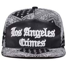 1 Pc Fashionable Los Angeles Hip Hop Cap, Adjustable Unisex Lovers Baseball Cap Snapback Hat For Spring, Autumn, Outdoor, Travel, Beach Party, Casual, Cute Street Style, Polyester Embroidery Decoration
