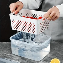 Kit 3 potes Organizadores Geladeira Organizador Alimentos Vegetais Cozinha