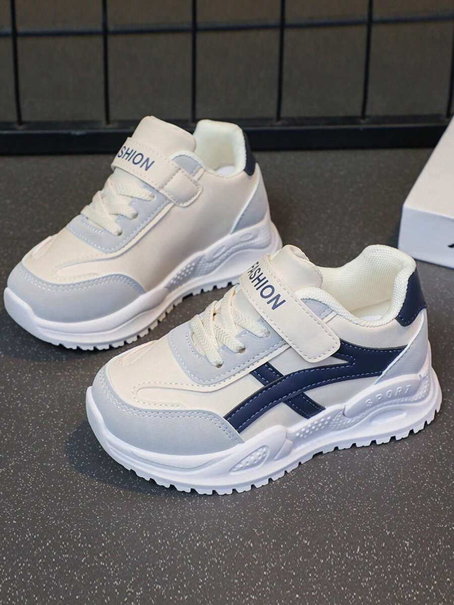 儿童运动鞋，新款秋季软底男童跑步鞋，女童百搭学生校园休闲鞋 - 黑色 - 查看 1