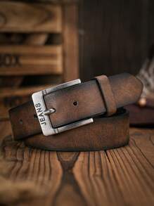 1pc Men's Bohemian Western Cowboy Style With Embossed Metal Buckle Vintage Multi-Color PU Leather Belt Fall, Autumn, Halloween Autumn-Winter Accessories,Suitable For Teens, Youth,Men,Casual, Outdoor, Athletic, Vacation, Graduation Gifts, Birthday, Daily Wear - As Shown - View 21