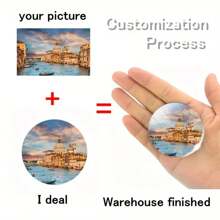 Pegatinas personalizadas redondas de 25/30 MM para nevera - Pegatinas de imanes de vidrio en cúpula con foto personalizada para parejas, amigos - Regalos de fiesta, regalos de cumpleaños, souvenirs
