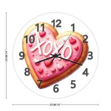 Wedding Day Cookies, Battery-Operated Wall Clock, Living Room Wall Decor, Living Room Decor And Accessories,  Gifts For Mom