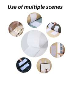 1 rollo de cinta adhesiva de gancho y bucle antideslizante, cinta adhesiva de doble cara resistente, tiras de gancho y bucle de nylon autoadhesivas de alta resistencia, cinta de gancho y bucle para cojines de sofá, tiras con adhesivo para fijar sin dejar rastro cortinas, pantallas, alfombrillas de coche y tiras autoadhesivas
