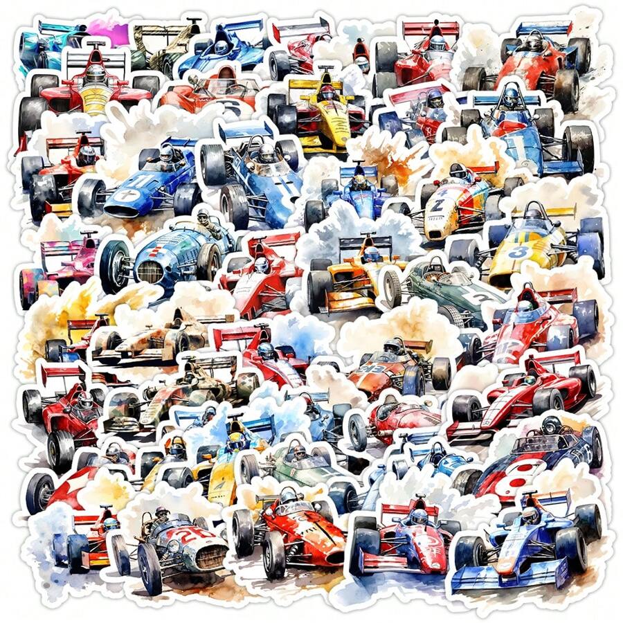 50PCS F1 Stickers Beach Island Life Stickers Aesthetic Vinyl Stickers High Quality Stickers Decals Scrapbook,Journaling,Laptop,Bumper,Skateboard,Water Bottles,Computer,Phone Stickers Can Bring A Lot Of Fun To Your Life,The Perfect Gift For Adults