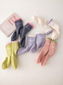 Children's Socks For Spring And Autumn, Kids Socks For Boys And Girls, Mid-Calf, Soft And Skin-Friendly, Cartoon Children's Socks