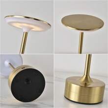 1pc Charging Induction Metal UFO Table Lamp, Camping LED Atmosphere Light, Hotel/Restaurant/Bedroom Decor Lamp, Rechargeable Night Light