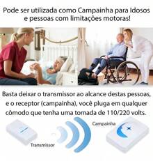 Timbre doméstico inalámbrico Wifi de largo alcance, color blanco, impermeable - Tipo de Enchufe A USA (110-127V) - Ver 5