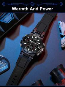 BIDEN 1块多功能圆形数字运动手表，适合日常佩戴，是馈赠佳品。