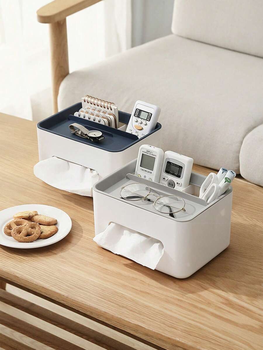 Caja de pañuelos multiusos para sala de estar, baño, mesita de noche, escritorio de oficina, etc. Decoración del hogar para el baño, organizador de baño, decoración de otoño, de vuelta a la escuela