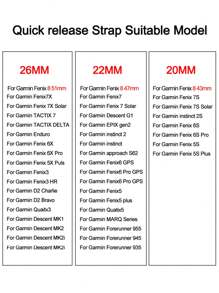 New Sports Style Straps For Garmin Fenix 8 7 7X 7S 6 6X 6S 5 5X 5S Pro Plus Band 20 22 26mm Strap For Forerunner 955 945 935 Instinct 2 Fenix3 Descent 1 2 Bracelet