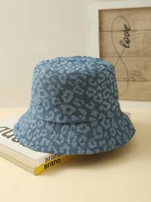 1pc Solid Color Casual Polyester Jacquard UV-Proof Reversible Bucket Hat, Fashionable & Versatile For Outdoor, All Season - Double-sided Bucket Hat - View 2