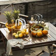 Giỏ đựng trái cây có tay cầm, hộp đựng trái cây, đĩa đựng đồ ăn nhẹ đựng trái cây khô - Nhiều màu - Xem 1