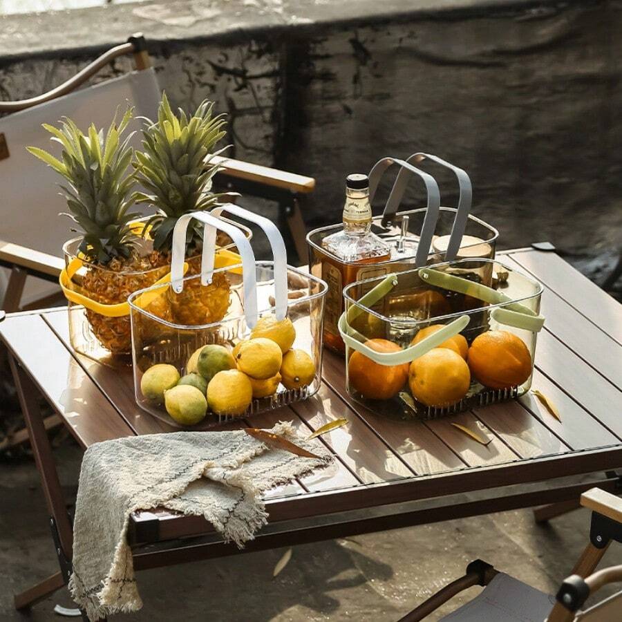 Giỏ đựng trái cây có tay cầm, hộp đựng trái cây, đĩa đựng đồ ăn nhẹ đựng trái cây khô - Nhiều màu - Xem 1