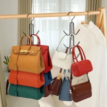 Minimalistische 6-haaks metalen tasorganizer, multifunctionele opberghaak voor handtas, riemen, stropdas, bretels, boodschappentas, bh's, hoeden, voor slaapzaal, appartement, slaapkamer, kast, woonkamer, keuken, badkamer, entree, camper, vakantiehuisdecoratie, ruimtebespaarder