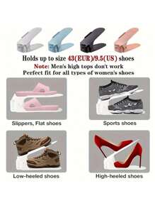 Adjustable Shoe Rack Double-Layer Storage Rack Shoe Support Home Space Saving Shoe Organizer Dormitory DIY Shoe Bracket - Multicolor - View 4