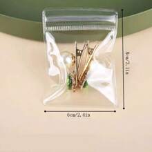20pcs/10pcs/5pcs Jewelry Storage Bag, Jewelry Pouch, Small Jewelry Transparent Bag, Favored, Small Accessories, Earrings, Earrings, Excellent Jewelry Storage Bag - Compact And Transparent, Suitable For Economical Zipped Jewelry Display Bag - Medium Size Self-Sealing PVC Highly Transparent Bag For Rings, Earrings And Small Accessories, Compact And Convenient Jewelry Storage Bag To Prevent Oxidation And Abrasion