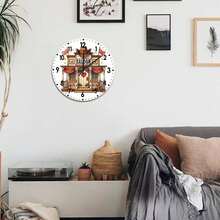 Retro Howdy Western Wedding, Modern Wall Clock, Bedroom Wall Decor, Camping, Great Gift Idea For Women - 混合色 - 查看 8